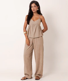 blusa algodão texturizado cogumelo