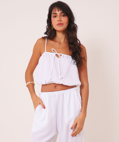 cropped liocel branco