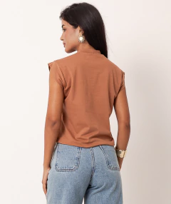 muscle tee algodão pima marrom