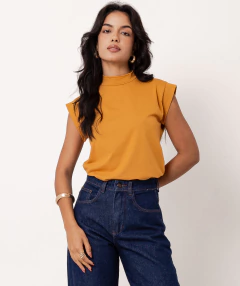 musclee tee algodão pima mostarda