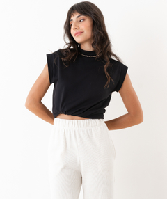 musclee tee algodão pima preto