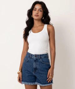 regata canelado decote U off