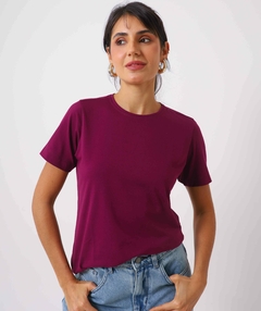 camiseta algodão pima amora