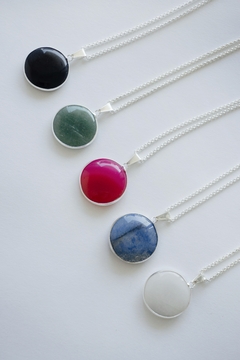 Collar Obsidiana Circular - comprar online