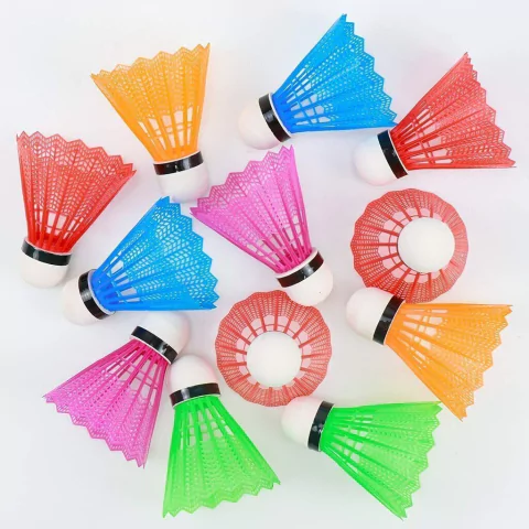 volantes badminton plasticos x12