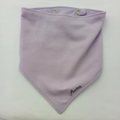 Babero Bandana Algodón Lila con Blanco - comprar online