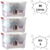 Kit 3 Caixa Organizadora 80 litros com Rodinhas/Rodízios e Tampa e Travas Plástico Polipropileno Multiuso 80l - New Plas