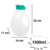 Mini Galão De Água 1,6 Litros Com Alça Squeeze Garrafa Academia Geladeira Jarra de Suco Antivazamento Livre de BPA na internet