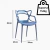 Imagem do Kit 4 Cadeira Allegra Empilhável Design Decor Sala Jantar Polipropileno New Plastic 82x45cm