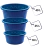 Imagen de Kit Bacias Plásticas Ecológicas de 18, 25 e 40 Litros Grandes Ideal para Limpeza Resistente e Durável Ondas Arcaplast