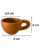 Caneca de Barro Xícara Artesanal 115ml Terracota Água Fresca – Ideal para Café, Chá, Decoração Rústica e Uso Criativo - I9 Casa - Loja de Utilidades e Presentes
