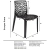 Kit 4 Cadeira Para Mesa de Jantar Gruvyer Polipropileno Vazado Coral Eco Preta Casa Cozinha Decoração Recepção Polyplast - buy online