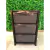 Gaveteiro Rattan 3 Gavetas G Organizador Multiuso 38x45x70cm Ratan Plástico