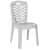 Cadeira de Plástico Dany Sem Braço Bistrô Plástica Para Jardim, Eventos e Buffet Confortável Capacidade Até 120KG