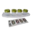 Kit 4 Potes Porta Condimentos Plastico na Base Combo en internet