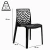 Cadeira Para Mesa de Jantar Gruvyer Polipropileno Vazado Coral Ecológica Casa Cozinha Decoração New Plastic - comprar online