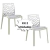 Kit 2 Cadeira Para Mesa de Jantar Gruvyer Polipropileno Vazado Coral Premium Eco Casa Cozinha Decoração New Plastic