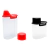 Kit 2 Pote Porta Farinha 2,5L + 1,8L Farinheira c/ Bico Dosador Dispenser Para Cereais 2500ml 1800ml Porta Sabão em Pó na internet