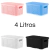 Kit 4 Caixa Organizadora Rattan 4 Litros com Tampa Plástica Cesto Organizador 4L Várias Cores - buy online