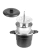 Panela 4 em 1 Banho Maria, Forma Pudim, Cozimento Lento a Vapor Cuscuzeiro Polido ou Craqueado Multiuso Alumínio Cinthya