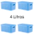 Kit 4 Caixa Organizadora Rattan 4 Litros com Tampa Plástica Cesto Organizador 4L Várias Cores