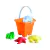 Kit Balde Baldinho de Praia Colorido Promoção Baldinho de Areia Castelinho Infantil Kit Para Crianças 5 Peças - online store