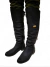 Botas largas y planas en color negro para mujer en internet