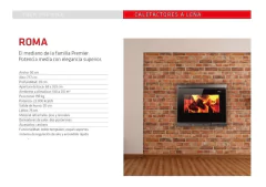 Estufa A Leña Tromen Roma 23000 Cal. en internet
