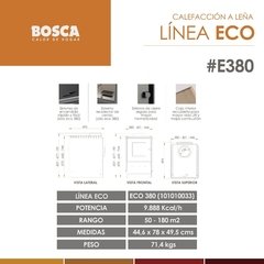 Salamandra Leña Bosca Eco 360 en internet