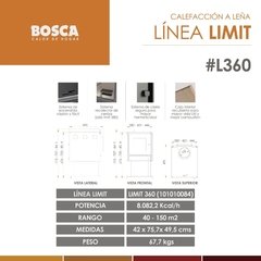 Salamandra Leña Bosca Limit 360 en internet