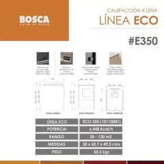Salamandra Leña Bosca Eco 350 en internet