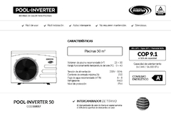 550017 Bomba de Calor Pool-Inverter 50 Vulcano - comprar online