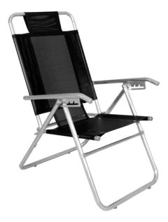 Reposera Aluminio Descansar Alta 5 Posiciones 80015 - tienda online