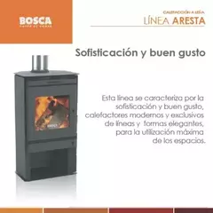 Estufa a Leña Bosca Aresta 380 120m2 7.300 Kcal - comprar online