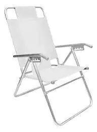 Reposera Aluminio Descansar Alta 5 Posiciones 80015
