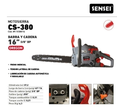 Motosierra SENSEI CS-380 - comprar online