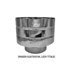 Sombrerete 4" Acero Inox. 430