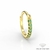 Argola Esmeralda 12,5mm - comprar online