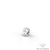 Piercing Microdermal Ponto de Luz Inglesa 2,5mm Diamond