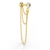 Piercing Ponto de Luz 3mm Triple Chain