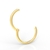 Argola Segmento 11mm Ouro Europeu 10k na internet