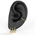 Argola Cravejada 11mm Ouro Europeu 10K - comprar online