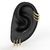Argola Cravejada Diamond 8mm - Jobel Joias