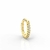 Argola Cravejada 8mm Ouro Europeu 10K - comprar online