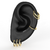 Argola Cravejada 9,5mm Ouro Europeu 10k na internet