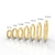 Argola Segmento Cravejado Diamond 5,5mm - comprar online