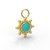 Charm Sol Turquesa 7mm