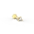 Mini Piercing Ponto de Luz (M) Ouro Europeu 10k