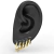 Argola Spin Cravejada 9,5mm - loja online