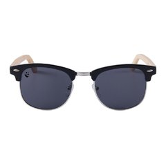 Lentes de Sol Tigris Negros Oscuros & Patillas de Bambú - UV400 Unisex en internet